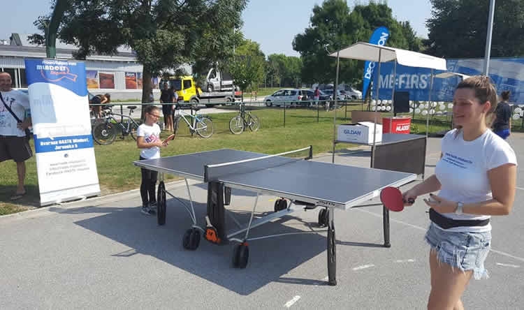 Igrači Mladosti, kao gosti Decathlona, prezentirali stolni tenis na Jarunu